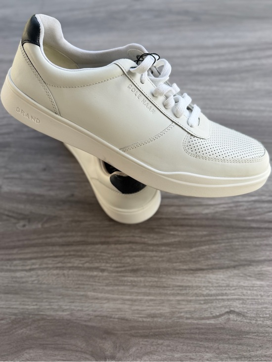 Cole Haan Other - Cole Haan Men's GrandPro Rally Laser Cut Perforated White Leather Court Sneakers